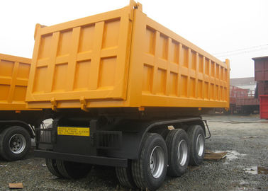 China 3 de 50 toneladas de 40 toneladas de 30 toneladas de 20 toneladas do reboque do caminhão basculante do eixo para o material de construção fornecedor