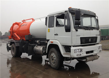 China Caminhão de tanque da água de esgoto de água das rodas 4000L de HOWO 6 + caminhão fecal 8000L da sução 4000L fornecedor