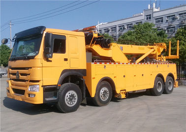 China Caminhão de reboque de 50 toneladas do veículo com rodas de HOWO 12, caminhão de reboque de gerencio do leito de 360 graus fornecedor