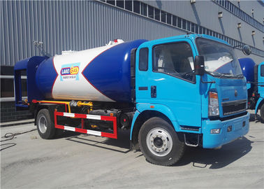 China LPG de entrega toneladas de 5 toneladas da cor do caminhão 12000L de 4x2 12CBM 6 personalizada para HOWO fornecedor