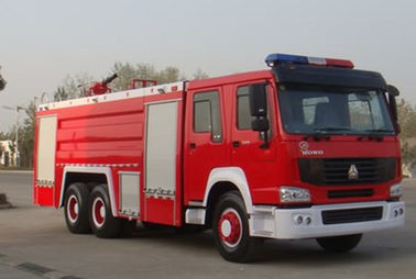 China Caminhão da água e da viatura de incêndio da espuma, HOWO tanque de água pesado do carro de bombeiros de um salvamento de 290 cavalos-força fornecedor