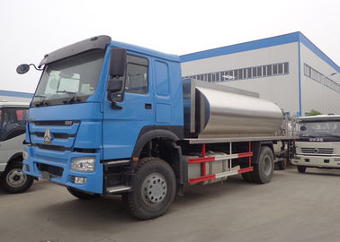 China Caminhão 4x2 6x4 8x4 do remendo do asfalto de HOWO 10MT com o tanque de alumínio de aço inoxidável fornecedor