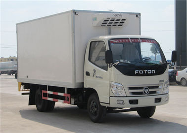 China Caminhão refrigerado pequeno da caixa das rodas de FOTON 6, 3 de refrigerador toneladas de caminhão do congelador fornecedor