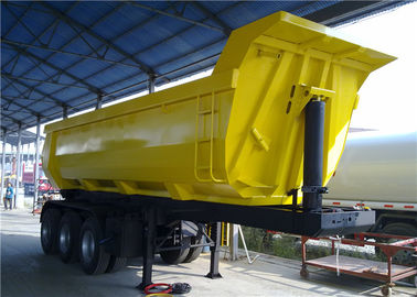China Descarga de 40 toneladas do caminhão basculante da forma da parte traseira U do reboque do caminhão pesado do descarregador do auto que derruba o reboque do caminhão semi fornecedor