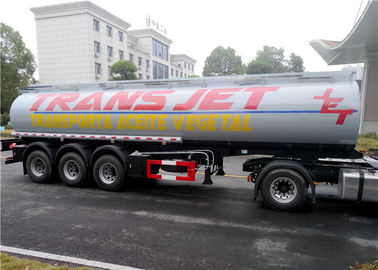 China 30 do depósito de gasolina do reboque do Tri eixo 35000L 35M3 do fuel-óleo do transporte do tanque toneladas de aço inoxidável do reboque semi fornecedor