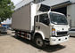 O caminhão refrigerado pequeno de Sinotruk FAW 4X2, anúncio publicitário da fibra de vidro 5T refrigerou caminhões fornecedor