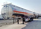 Reboque do tanque do transporte do óleo do eixo 42000L 42cbm do reboque 3 do caminhão de petroleiro do combustível da liga de alumínio fornecedor