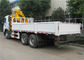 O caminhão de Sinotruk HOWO A7 6x4 montou o guindaste 25 toneladas de guindaste reto montado carga do braço fornecedor