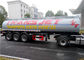 30 do depósito de gasolina do reboque do Tri eixo 35000L 35M3 do fuel-óleo do transporte do tanque toneladas de aço inoxidável do reboque semi fornecedor