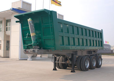 China Tri caminhão basculante seguro do eixo, 30 de CBM de 50 toneladas de 40 toneladas de 30 toneladas de 20 toneladas dos reboques da descarga semi fornecedor