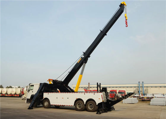 comprar O caminhão de reboque resistente 8x4 do Wrecker 12 roda 371hp 50tons 50T para o salvamento de estrada Fabricação em linha