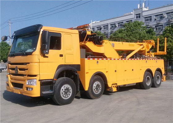 comprar Caminhão de reboque de 50 toneladas do veículo com rodas de HOWO 12, caminhão de reboque de gerencio do leito de 360 graus Fabricação em linha