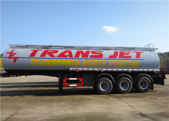 comprar Do combustível do petroleiro Semitrailer de aço inoxidável do tanque do transporte do óleo do Tri eixo 33000L 33M3 do reboque semi Fabricação em linha