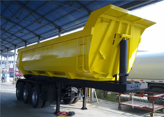 comprar Descarga de 40 toneladas do caminhão basculante da forma da parte traseira U do reboque do caminhão pesado do descarregador do auto que derruba o reboque do caminhão semi Fabricação em linha
