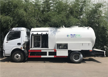 6m3 3 de 6000l do rabo cortado toneladas de caminhão do Lpg, caminhão de enchimento do distribuidor do Lpg das rodas de Dongfeng 6 fornecedor