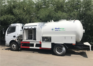6m3 3 de 6000l do rabo cortado toneladas de caminhão do Lpg, caminhão de enchimento do distribuidor do Lpg das rodas de Dongfeng 6 fornecedor