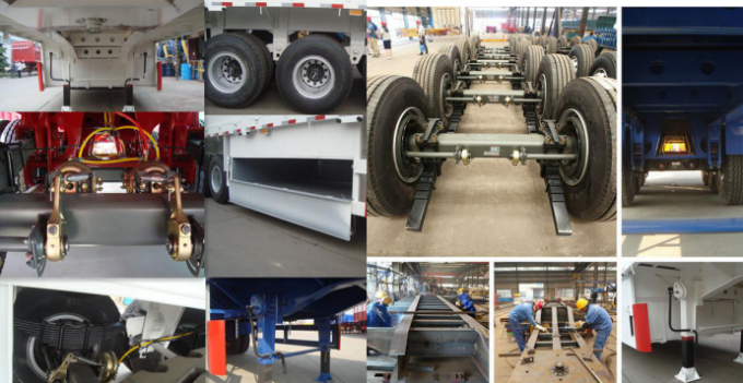 Tipo do caminhão basculante do reboque do caminhão basculante reboque de 2 eixos U semi