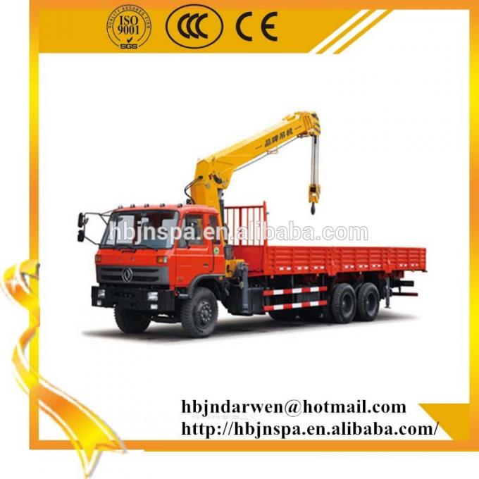 Caminhão de China DONGFENG com guindaste 12ton com garra do tijolo para a venda